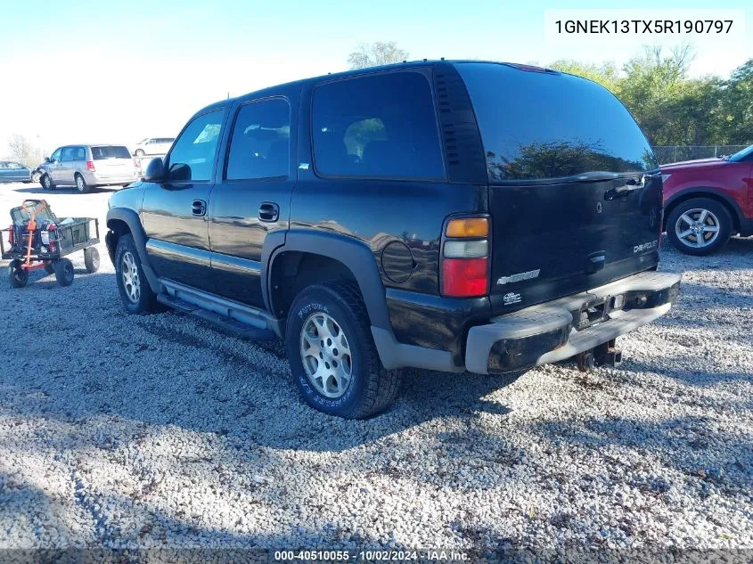 2005 Chevrolet Tahoe Z71 VIN: 1GNEK13TX5R190797 Lot: 40510055