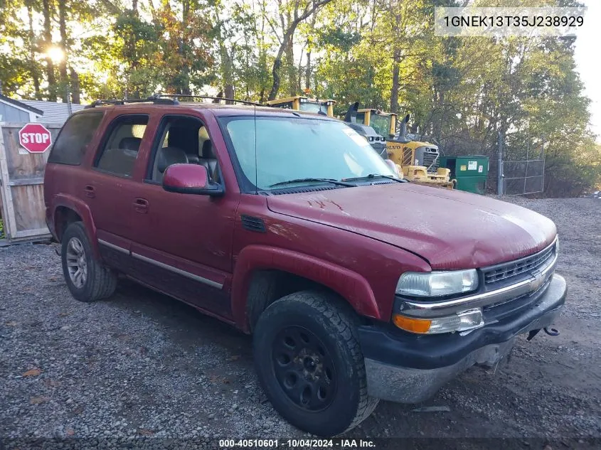 2005 Chevrolet Tahoe Ls VIN: 1GNEK13T35J238929 Lot: 40510601