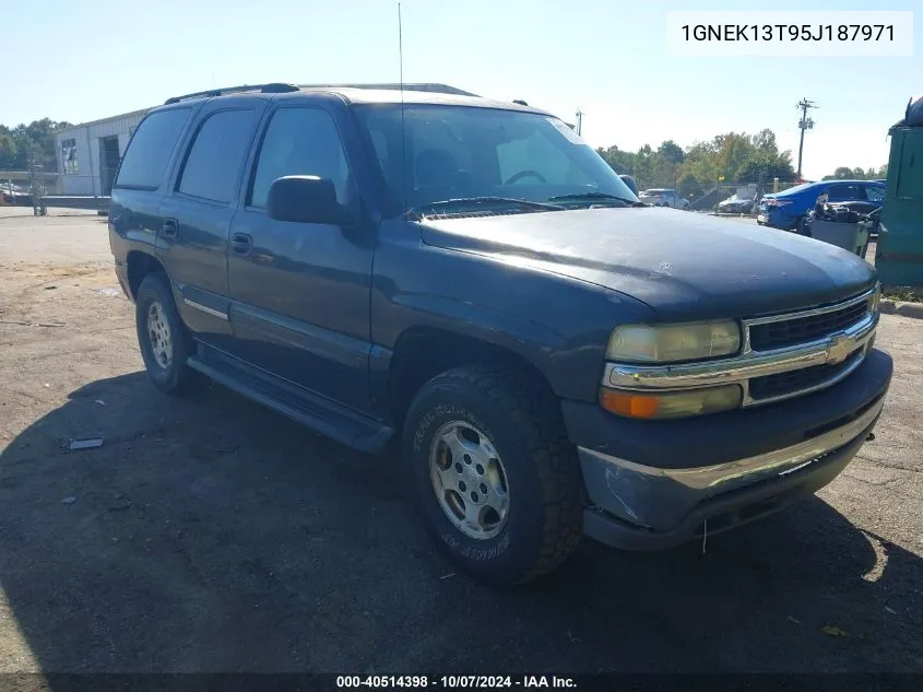 2005 Chevrolet Tahoe Ls VIN: 1GNEK13T95J187971 Lot: 40514398