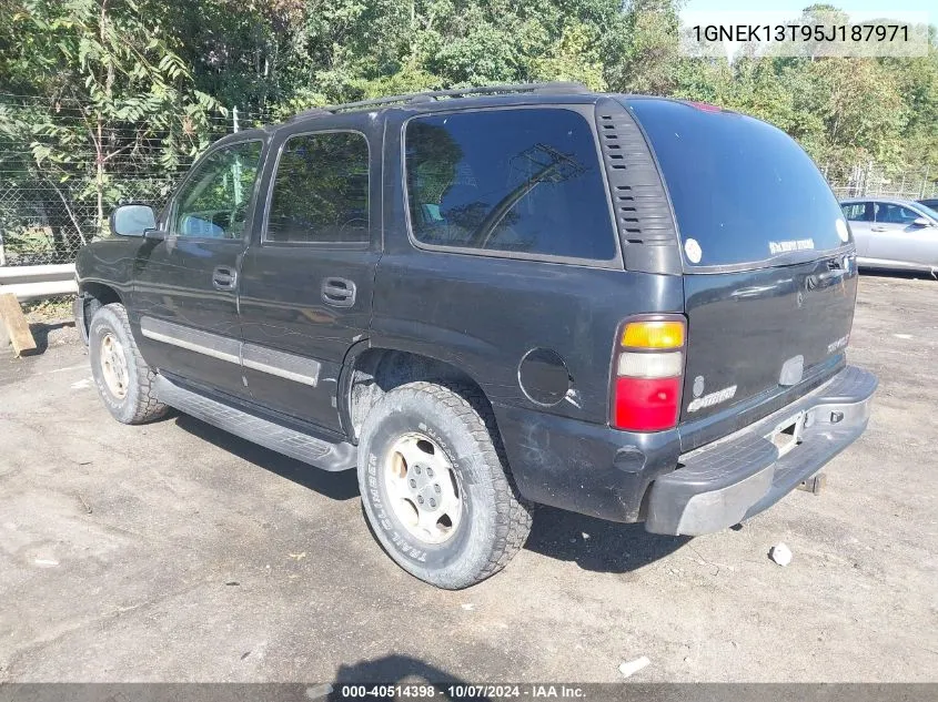 2005 Chevrolet Tahoe Ls VIN: 1GNEK13T95J187971 Lot: 40514398