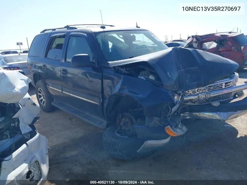 2005 Chevrolet Tahoe C1500 VIN: 1GNEC13V35R270697 Lot: 40521130