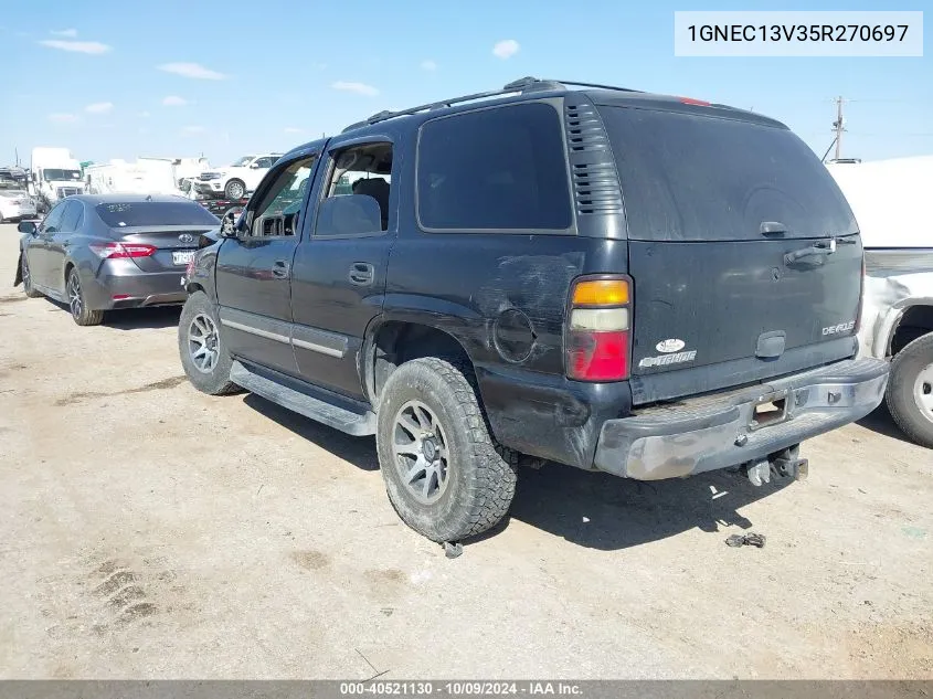 2005 Chevrolet Tahoe C1500 VIN: 1GNEC13V35R270697 Lot: 40521130