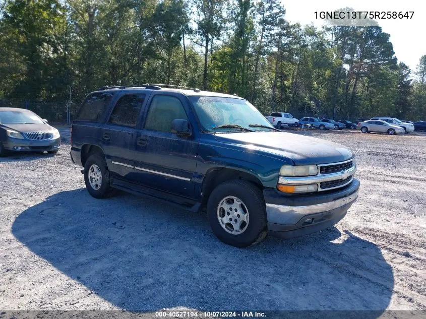 1GNEC13T75R258647 2005 Chevrolet Tahoe Ls