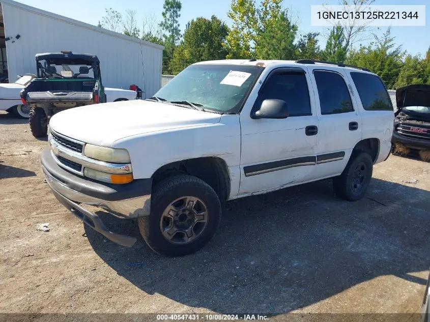 1GNEC13T25R221344 2005 Chevrolet Tahoe Ls