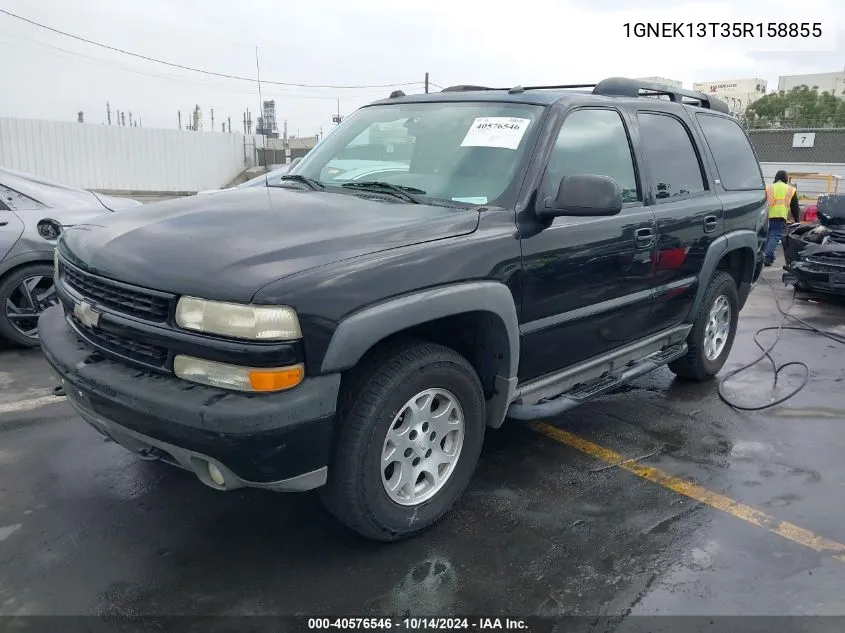 2005 Chevrolet Tahoe Z71 VIN: 1GNEK13T35R158855 Lot: 40576546