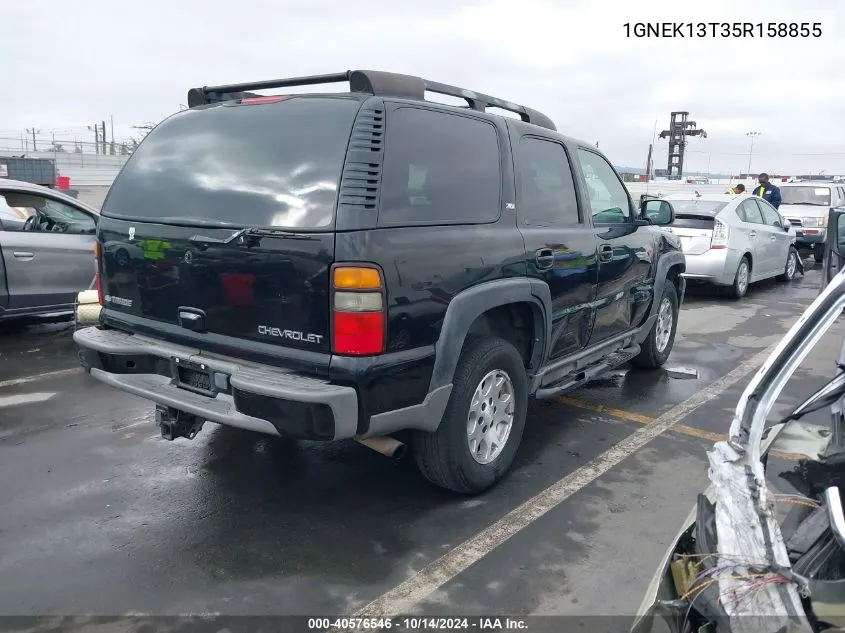 2005 Chevrolet Tahoe Z71 VIN: 1GNEK13T35R158855 Lot: 40576546