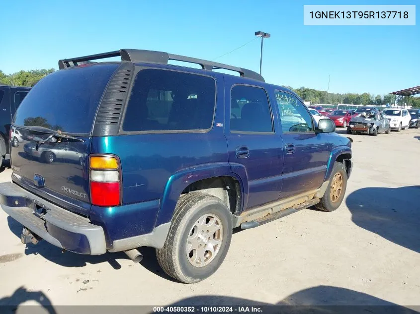 2005 Chevrolet Tahoe Z71 VIN: 1GNEK13T95R137718 Lot: 40580352