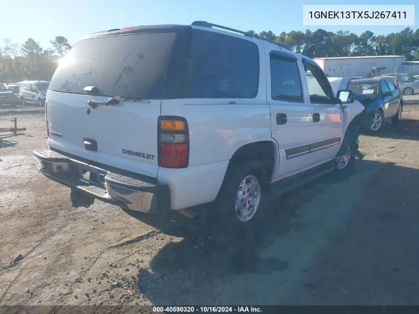 1GNEK13TX5J267411 2005 Chevrolet Tahoe Ls