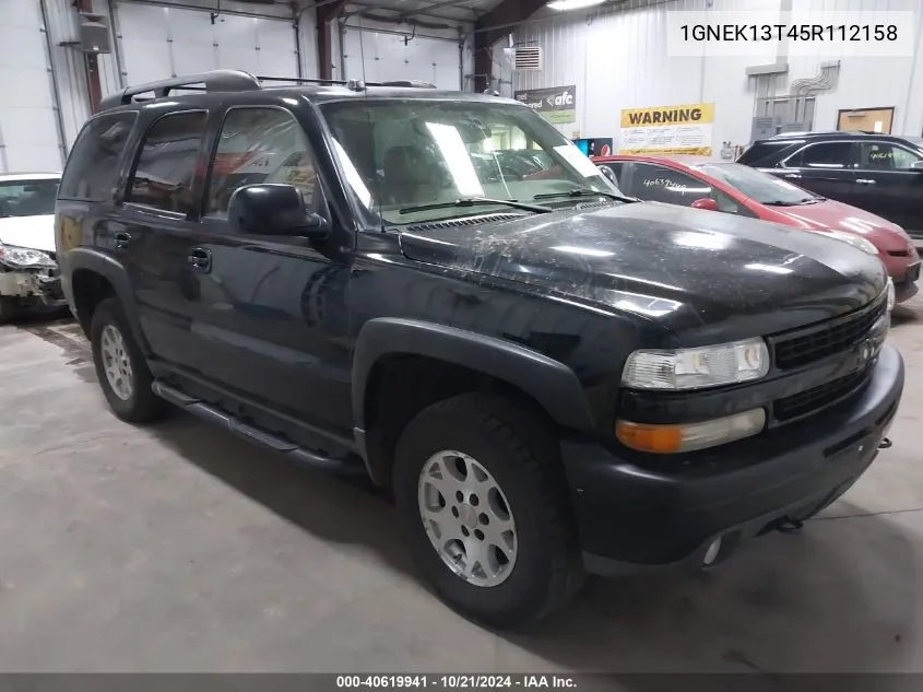 2005 Chevrolet Tahoe K1500 VIN: 1GNEK13T45R112158 Lot: 40619941