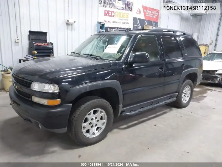 2005 Chevrolet Tahoe K1500 VIN: 1GNEK13T45R112158 Lot: 40619941