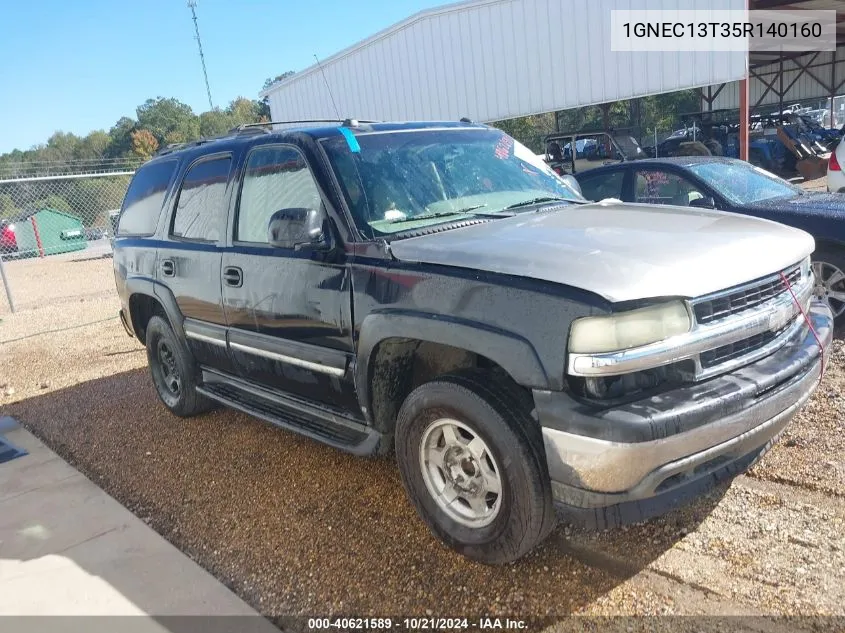 2005 Chevrolet Tahoe C1500 VIN: 1GNEC13T35R140160 Lot: 40621589