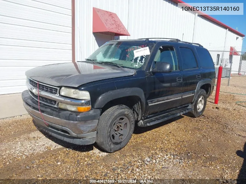 2005 Chevrolet Tahoe C1500 VIN: 1GNEC13T35R140160 Lot: 40621589