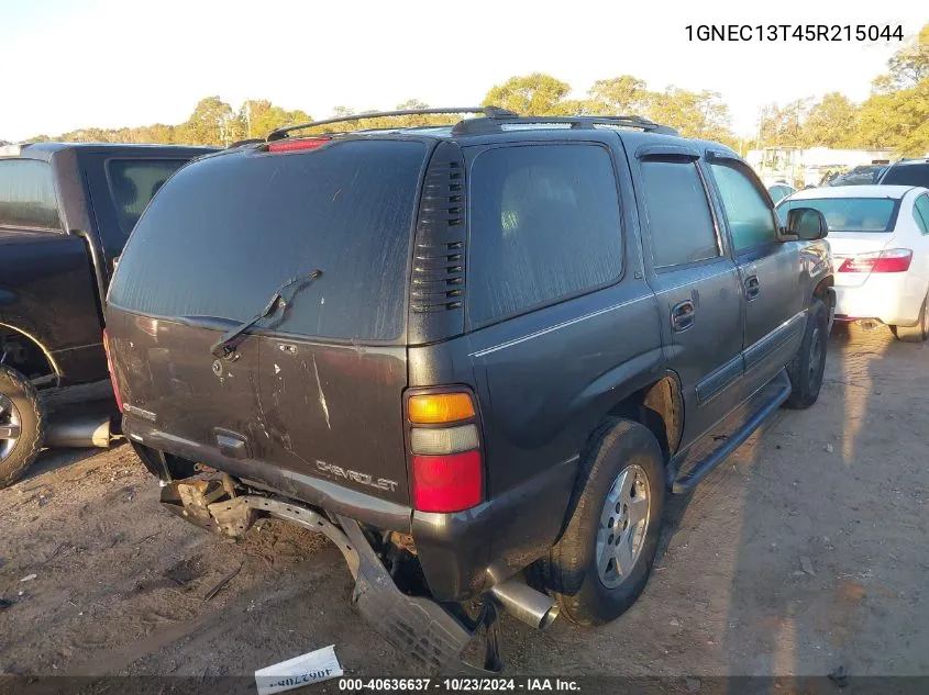 2005 Chevrolet Tahoe Lt VIN: 1GNEC13T45R215044 Lot: 40636637