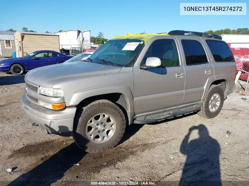 2005 Chevrolet Tahoe C1500 VIN: 1GNEC13T45R274272 Lot: 40642620