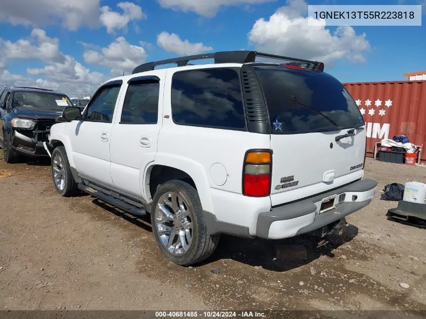 2005 Chevrolet Tahoe K1500 VIN: 1GNEK13T55R223818 Lot: 40681485