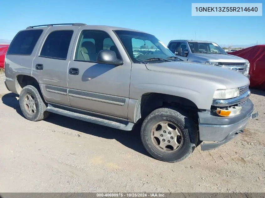 2005 Chevrolet Tahoe Ls VIN: 1GNEK13Z55R214640 Lot: 40698975