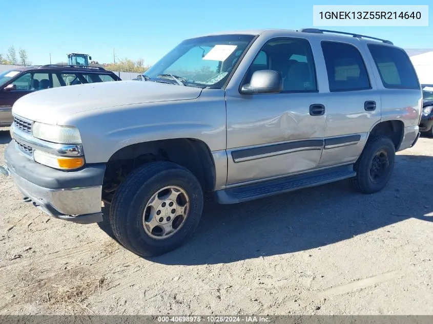 2005 Chevrolet Tahoe Ls VIN: 1GNEK13Z55R214640 Lot: 40698975