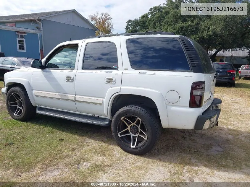 2005 Chevrolet Tahoe Lt VIN: 1GNEC13T95J216673 Lot: 40721909