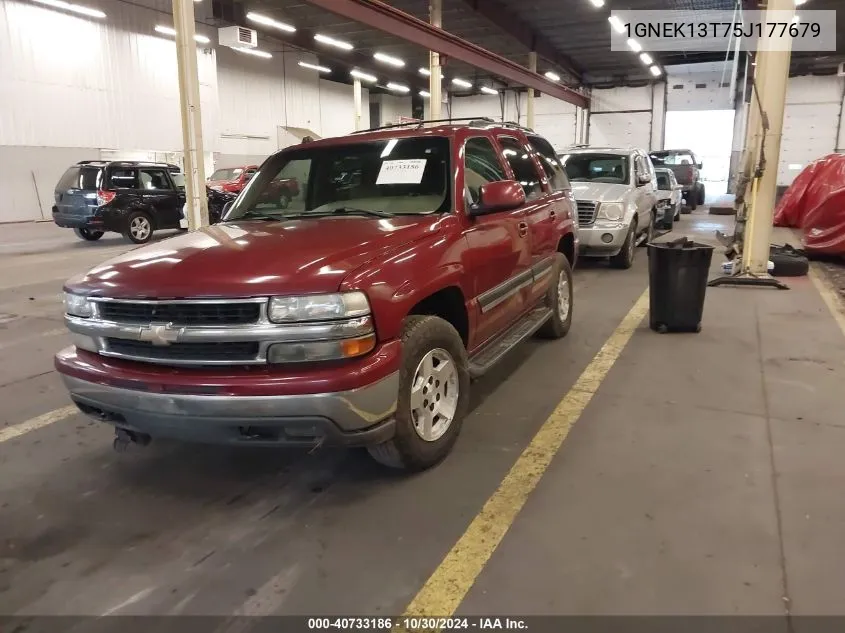 2005 Chevrolet Tahoe Lt VIN: 1GNEK13T75J177679 Lot: 40733186