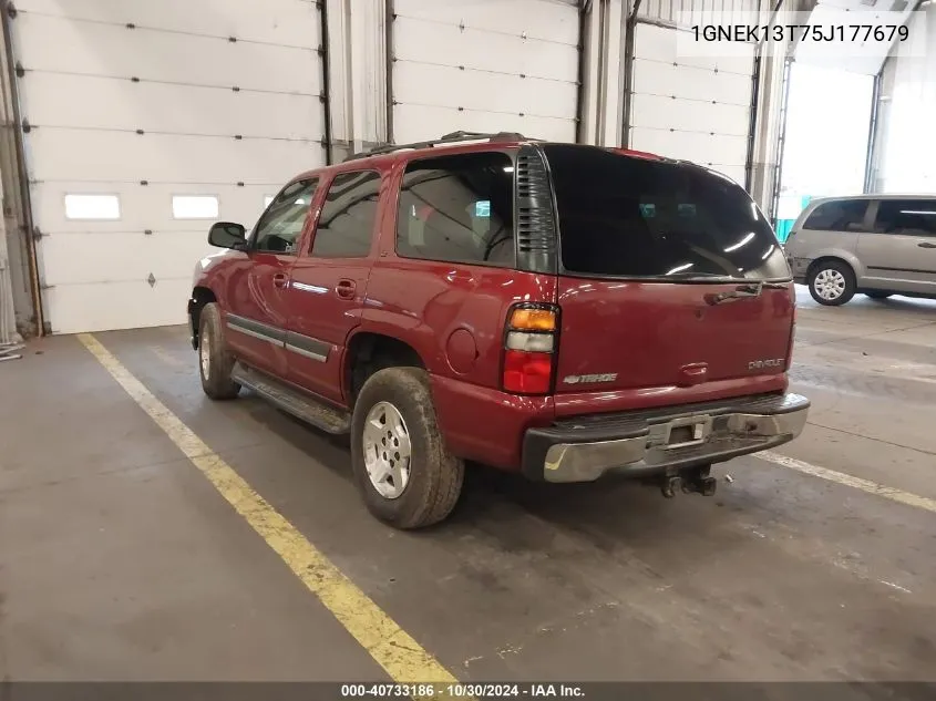 2005 Chevrolet Tahoe Lt VIN: 1GNEK13T75J177679 Lot: 40733186