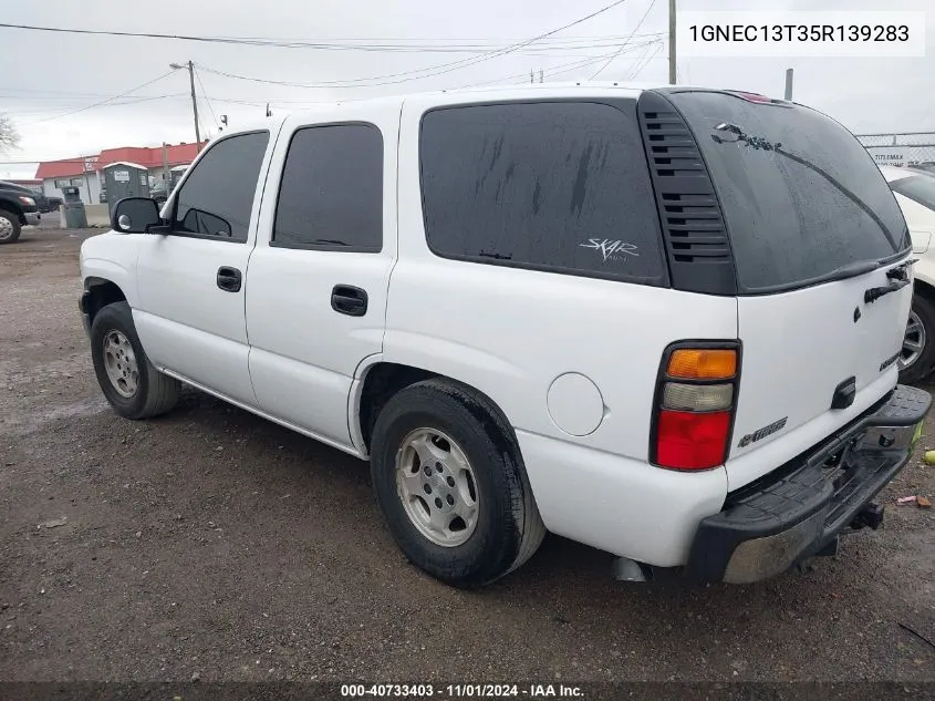 2005 Chevrolet Tahoe Ls VIN: 1GNEC13T35R139283 Lot: 40733403