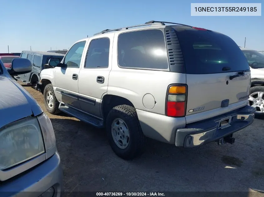 2005 Chevrolet Tahoe Ls VIN: 1GNEC13T55R249185 Lot: 40736269