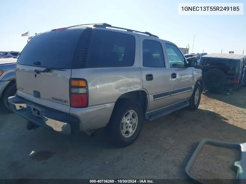 2005 Chevrolet Tahoe Ls VIN: 1GNEC13T55R249185 Lot: 40736269