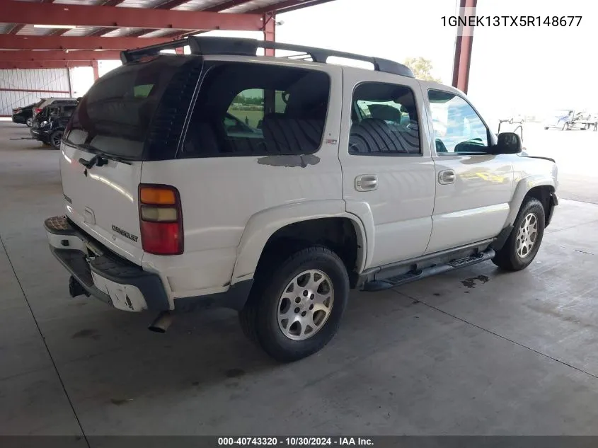 2005 Chevrolet Tahoe Z71 VIN: 1GNEK13TX5R148677 Lot: 40743320