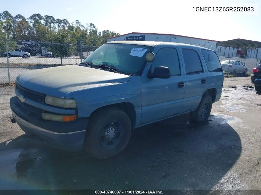 2005 Chevrolet Tahoe Police VIN: 1GNEC13Z65R252083 Lot: 40746697