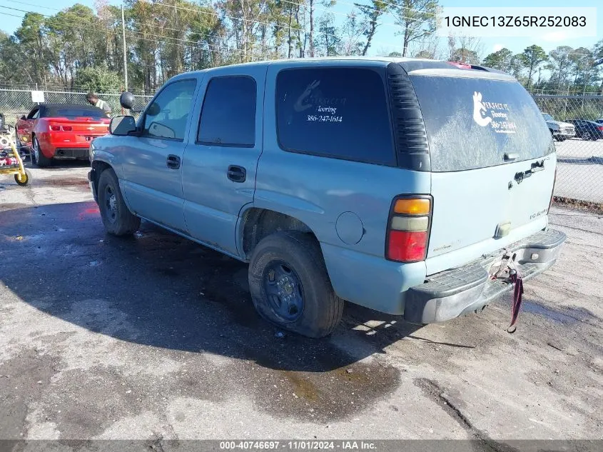 2005 Chevrolet Tahoe Police VIN: 1GNEC13Z65R252083 Lot: 40746697