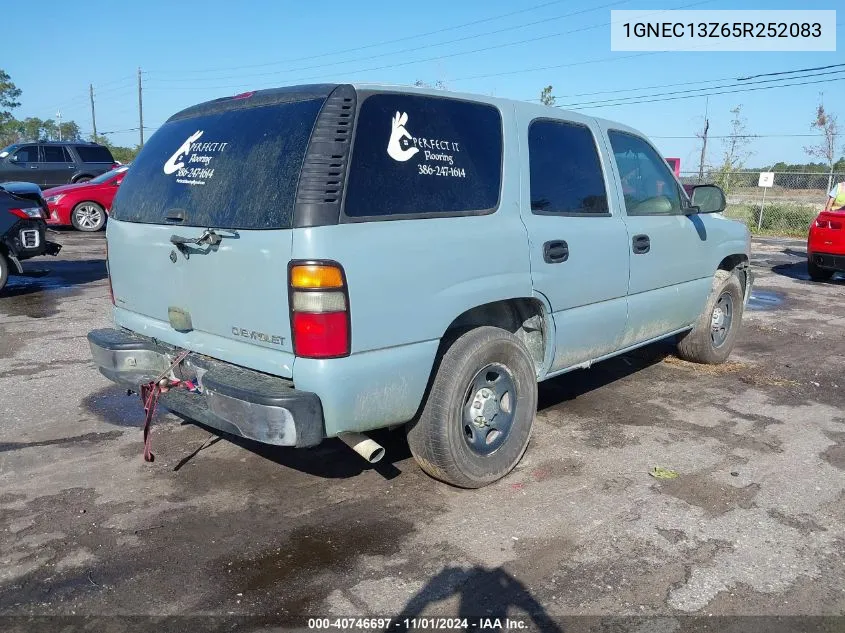 2005 Chevrolet Tahoe Police VIN: 1GNEC13Z65R252083 Lot: 40746697