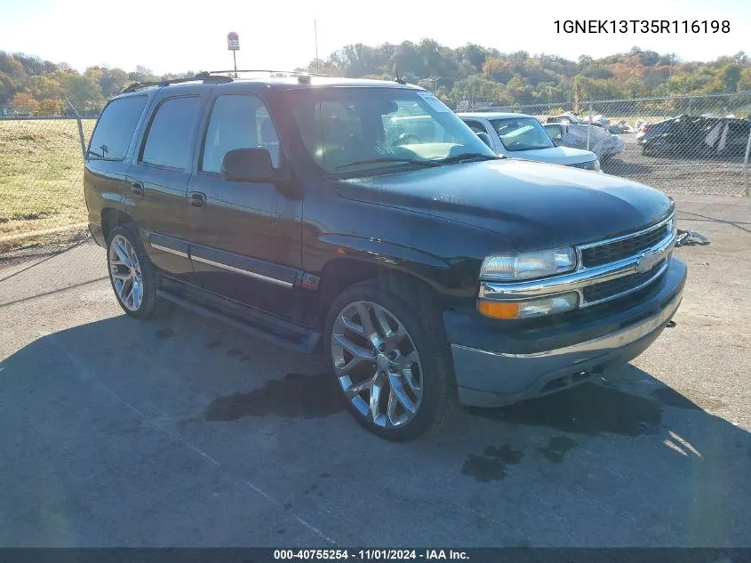 1GNEK13T35R116198 2005 Chevrolet Tahoe Lt