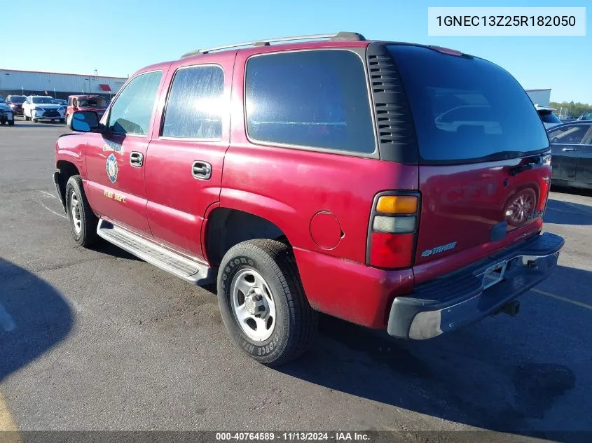 2005 Chevrolet Tahoe Ls VIN: 1GNEC13Z25R182050 Lot: 40764589