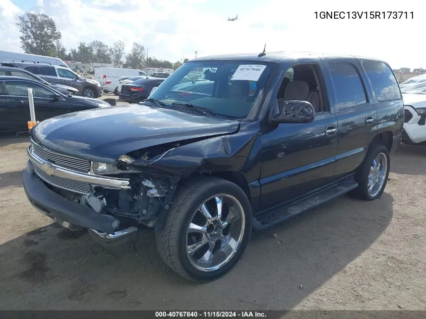 2005 Chevrolet Tahoe Ls VIN: 1GNEC13V15R173711 Lot: 40767840