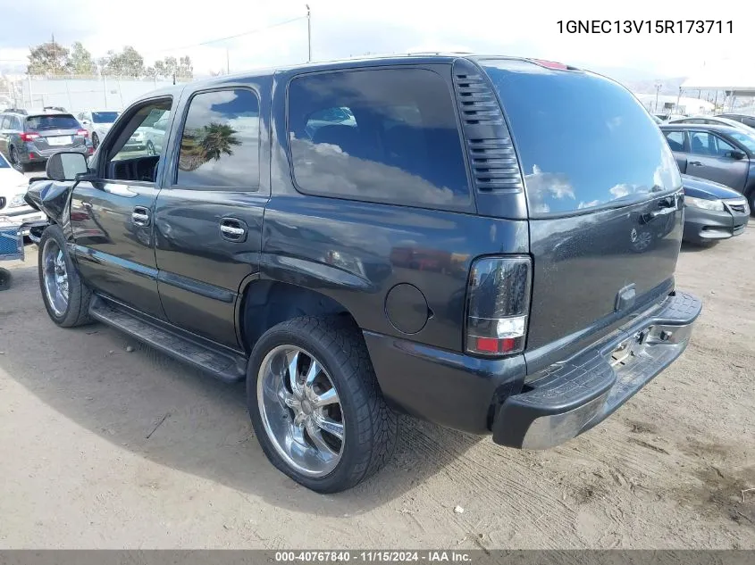 2005 Chevrolet Tahoe Ls VIN: 1GNEC13V15R173711 Lot: 40767840