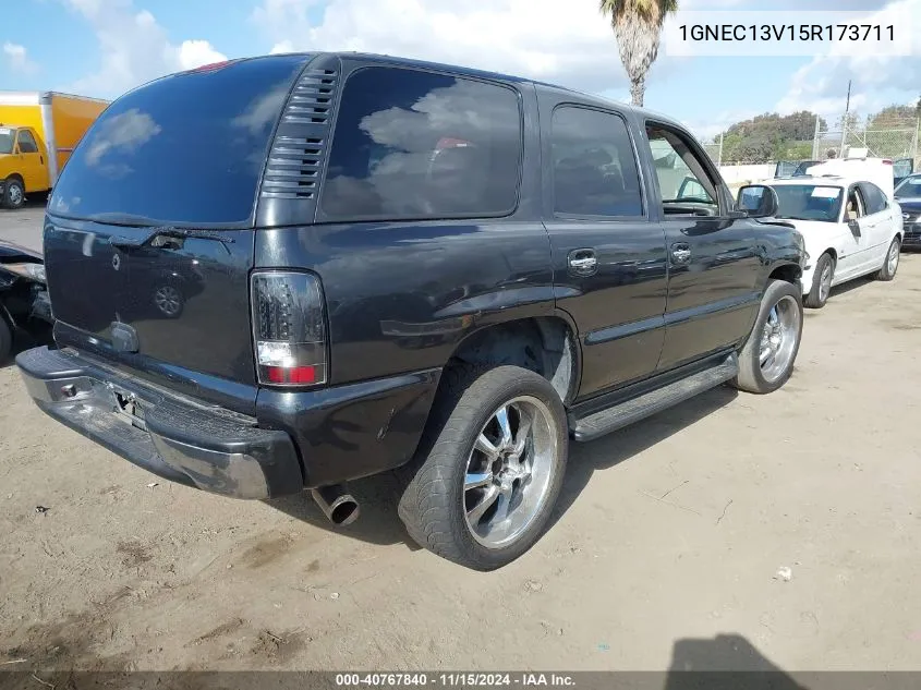 2005 Chevrolet Tahoe Ls VIN: 1GNEC13V15R173711 Lot: 40767840