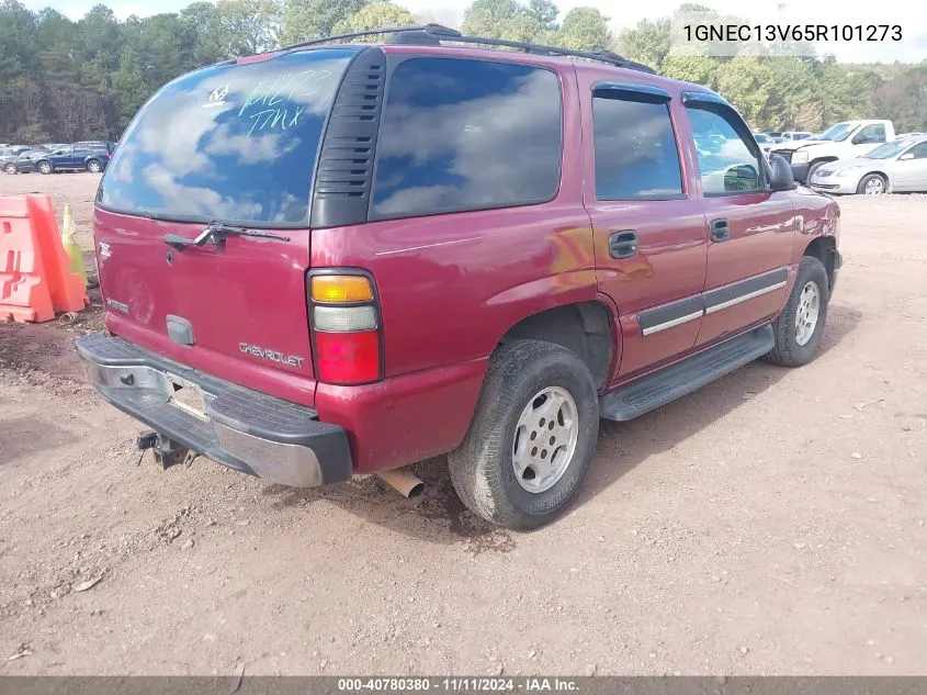 2005 Chevrolet Tahoe Ls VIN: 1GNEC13V65R101273 Lot: 40780380