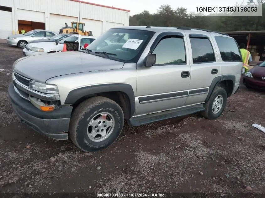 2005 Chevrolet Tahoe Ls VIN: 1GNEK13T45J198053 Lot: 40793138