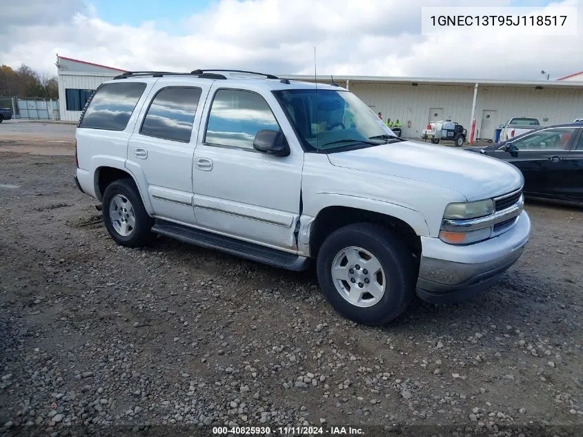 2005 Chevrolet Tahoe Lt VIN: 1GNEC13T95J118517 Lot: 40825930