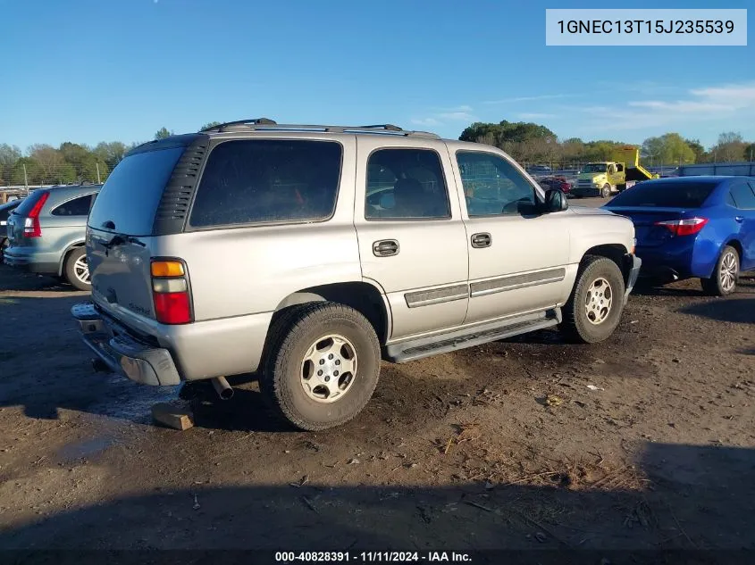 2005 Chevrolet Tahoe Ls VIN: 1GNEC13T15J235539 Lot: 40828391