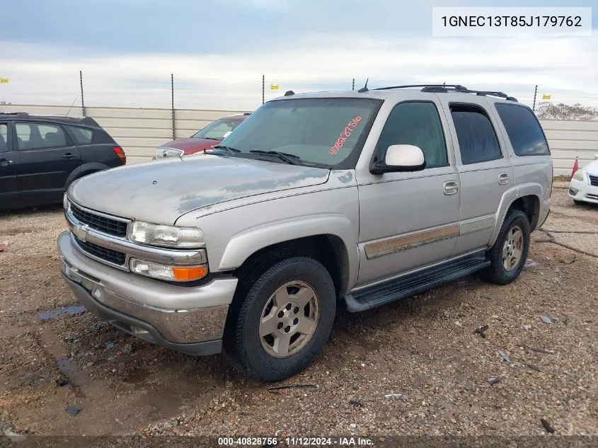 2005 Chevrolet Tahoe Lt VIN: 1GNEC13T85J179762 Lot: 40828756