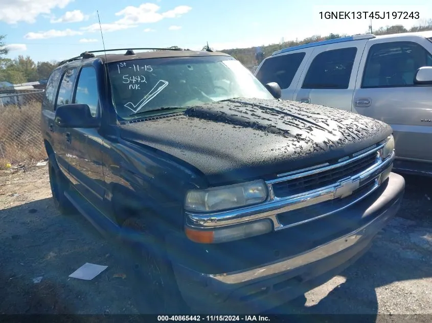 2005 Chevrolet Tahoe Lt VIN: 1GNEK13T45J197243 Lot: 40865442