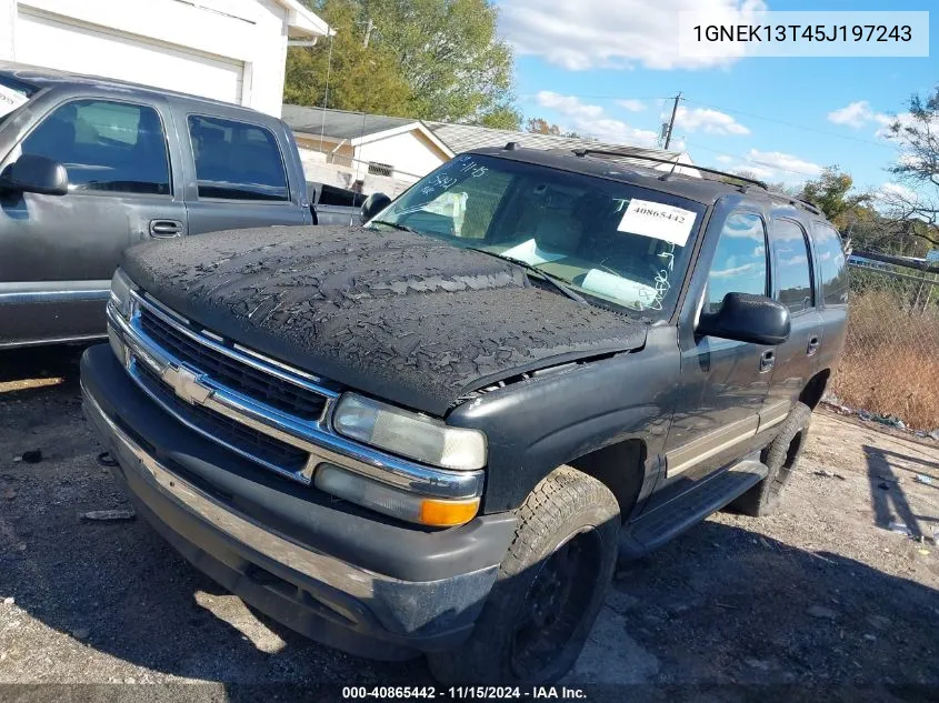 2005 Chevrolet Tahoe Lt VIN: 1GNEK13T45J197243 Lot: 40865442