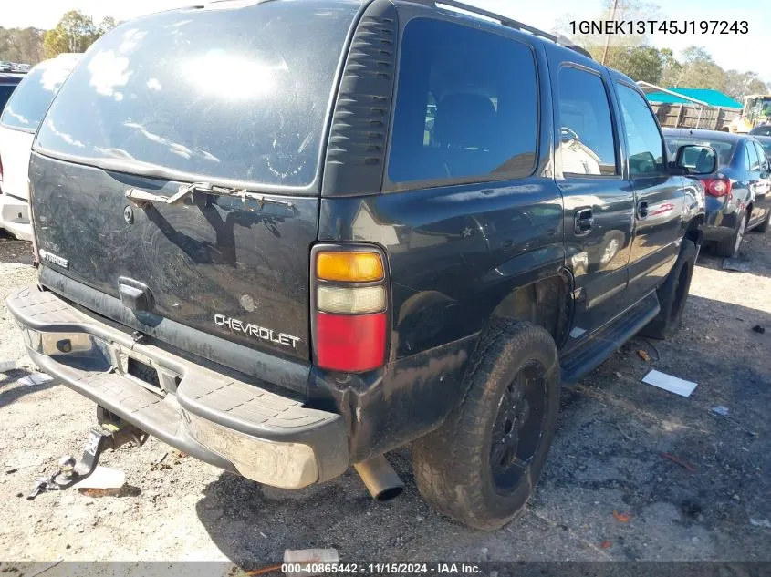 2005 Chevrolet Tahoe Lt VIN: 1GNEK13T45J197243 Lot: 40865442