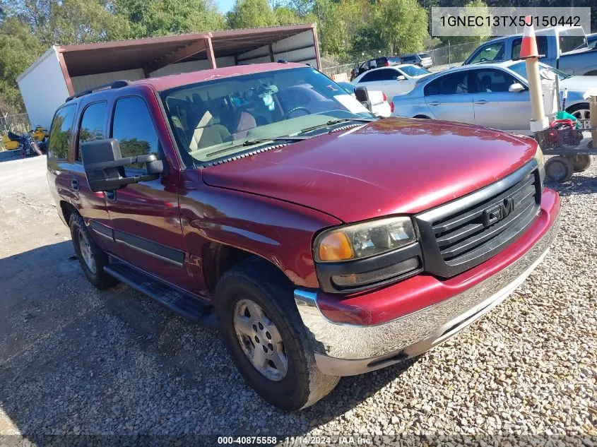 2005 Chevrolet Tahoe Ls VIN: 1GNEC13TX5J150442 Lot: 40875558