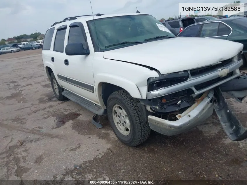 2005 Chevrolet Tahoe Ls VIN: 1GNEC13V75R182588 Lot: 40896435