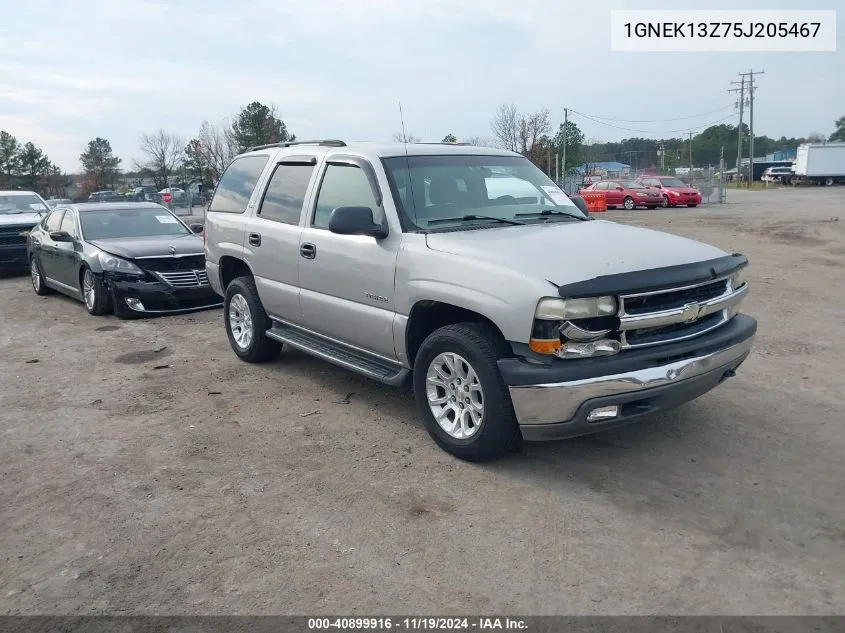 2005 Chevrolet Tahoe Ls VIN: 1GNEK13Z75J205467 Lot: 40899916