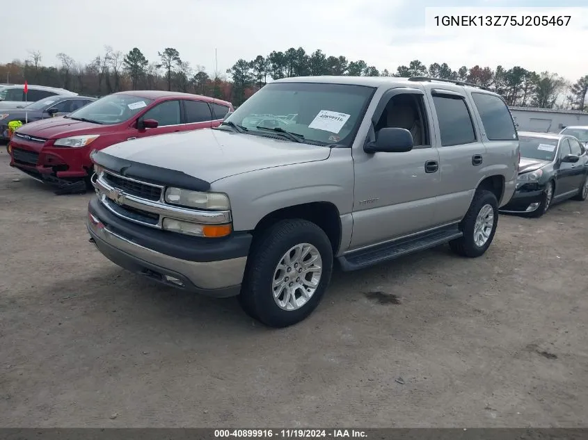 2005 Chevrolet Tahoe Ls VIN: 1GNEK13Z75J205467 Lot: 40899916