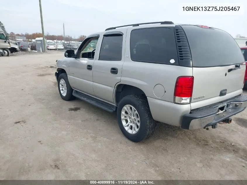 2005 Chevrolet Tahoe Ls VIN: 1GNEK13Z75J205467 Lot: 40899916