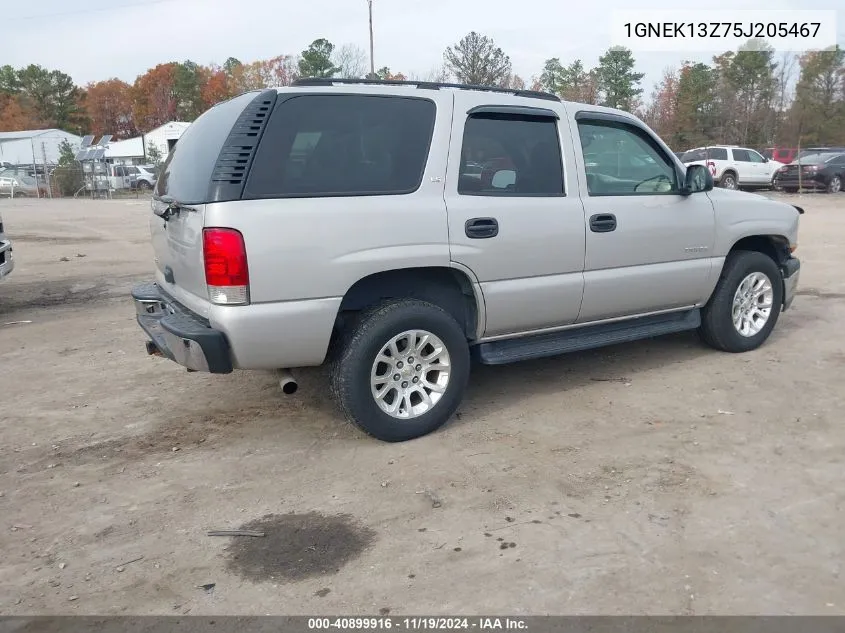 2005 Chevrolet Tahoe Ls VIN: 1GNEK13Z75J205467 Lot: 40899916